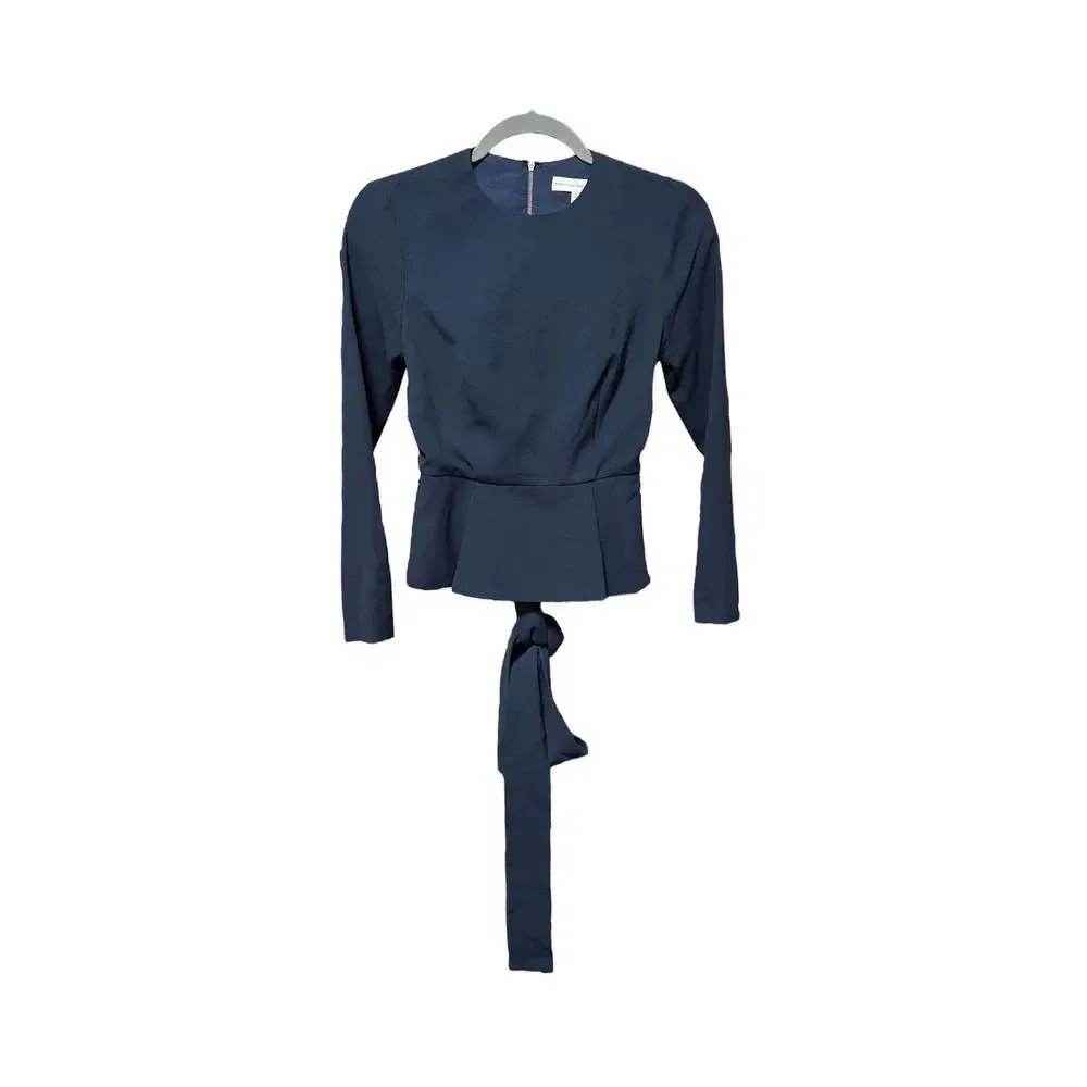 Dress The population Andreas Wrap Top & Wide Leg Pant Set - Picture 3 of 11